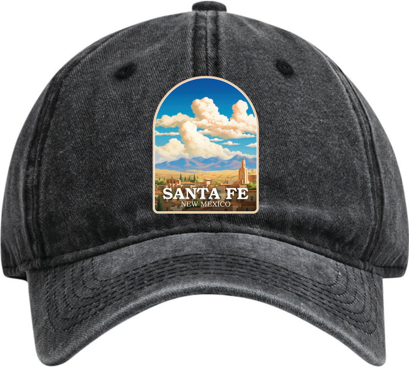 Santa Fe New Mexico Dad Hat – Unisex Soft Baseball Cap Black
