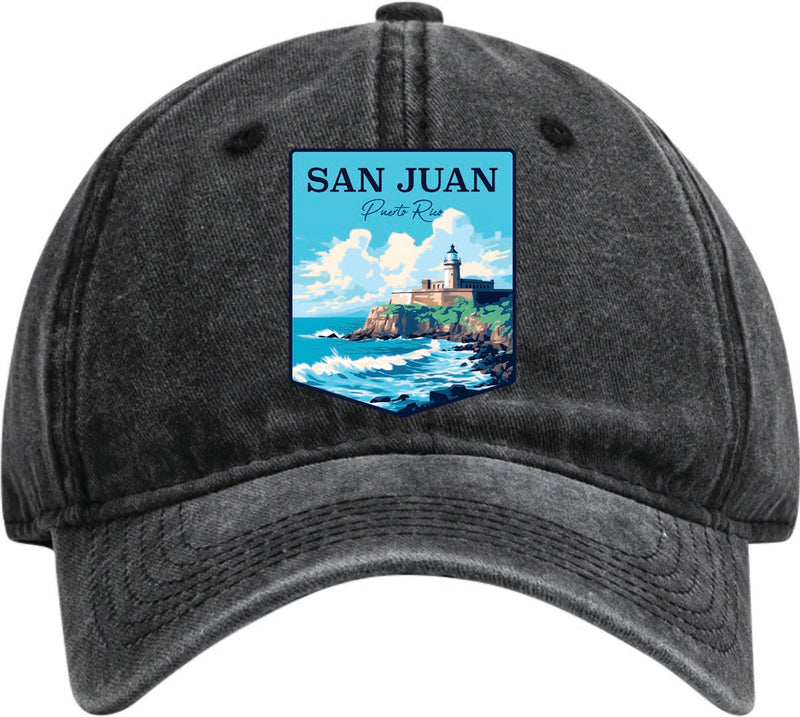 San Juan Puerto Rico Dad Hat – Unisex Soft Baseball Cap Black