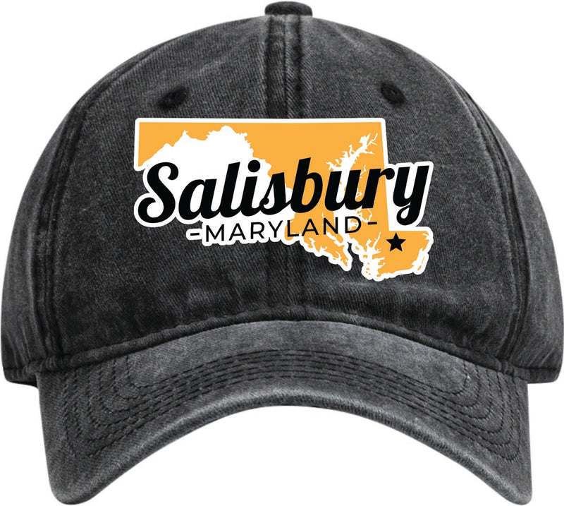 Salibury Maryland Dad Hat – Unisex Soft Baseball Cap Black