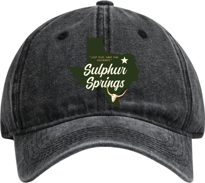 Sulphur Springs Texas Dad Hat – Unisex Soft Baseball Cap Black