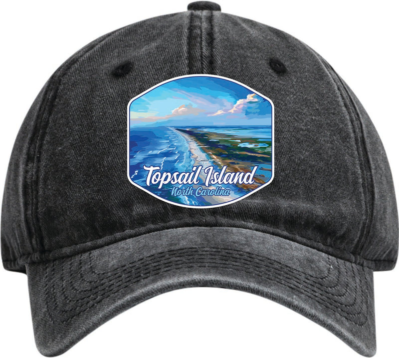 Topsail Island North Carolina Dad Hat – Unisex Soft Baseball Cap Black