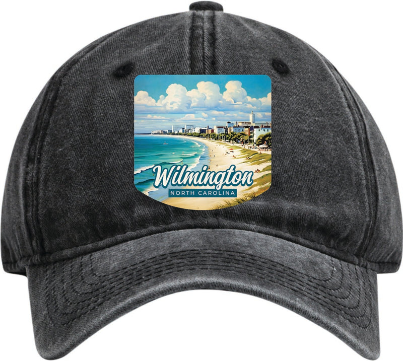Wilmington North Carolina Dad Hat – Unisex Soft Baseball Cap Black