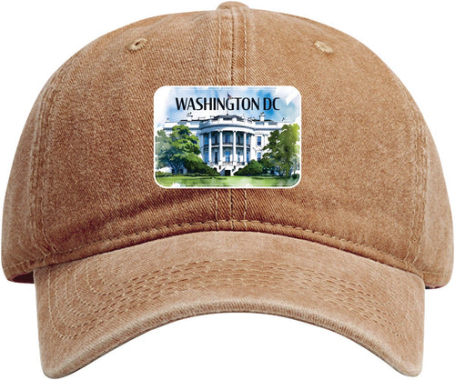 Washington DC Design F Coffee Dad Hat – Unisex Soft Baseball Cap Coffee