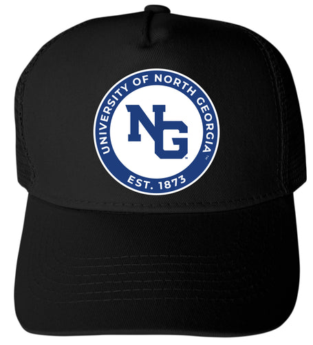 North Georgia Nighthawks Officially Licensed Trucker Hat - Unisex Mesh Back Cap with Full Color Heat Transfer Logo Black