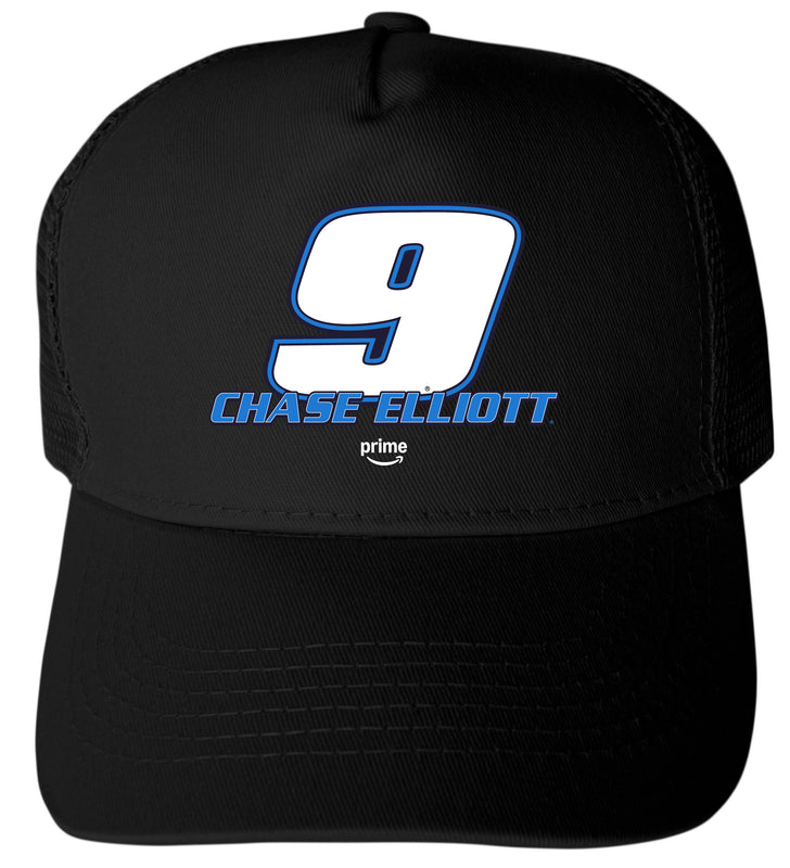 Chase Elliott #9 Nascar Offic. LIC. Trucker Hat - Full Color Heat Transfer Logo