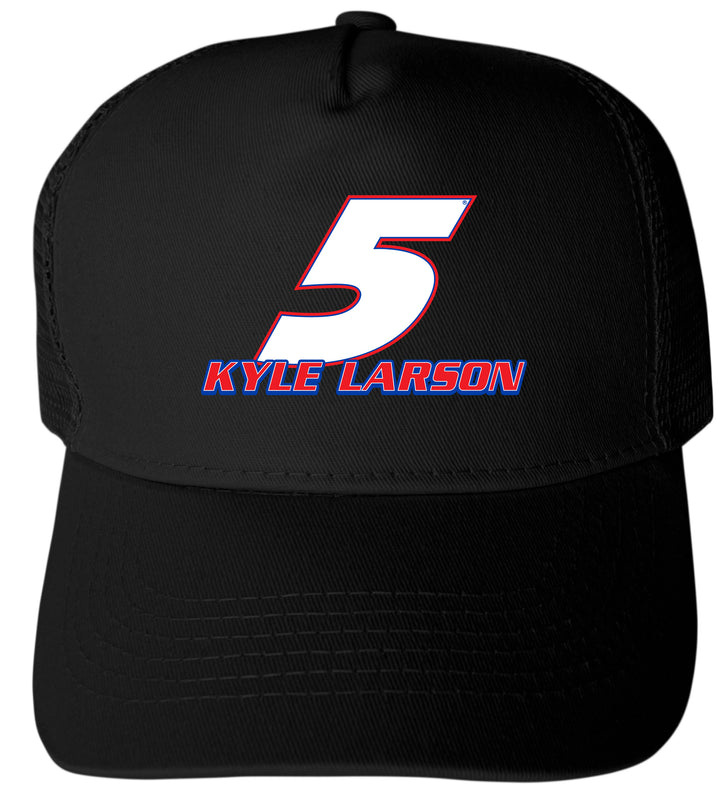 Kyle Larson - Hendricks Cars.com #5 Nascar Offic. LIC. Trucker Hat - Full Color Heat Transfer Logo