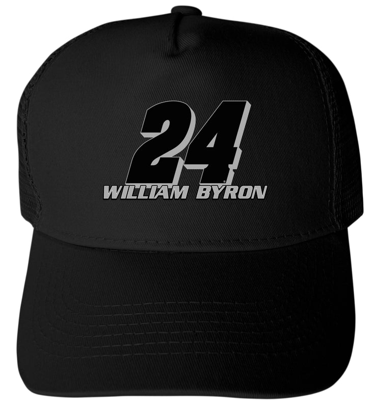 William Byron - HP #24 Nascar Offic. LIC. Trucker Hat - Full Color Heat Transfer Logo