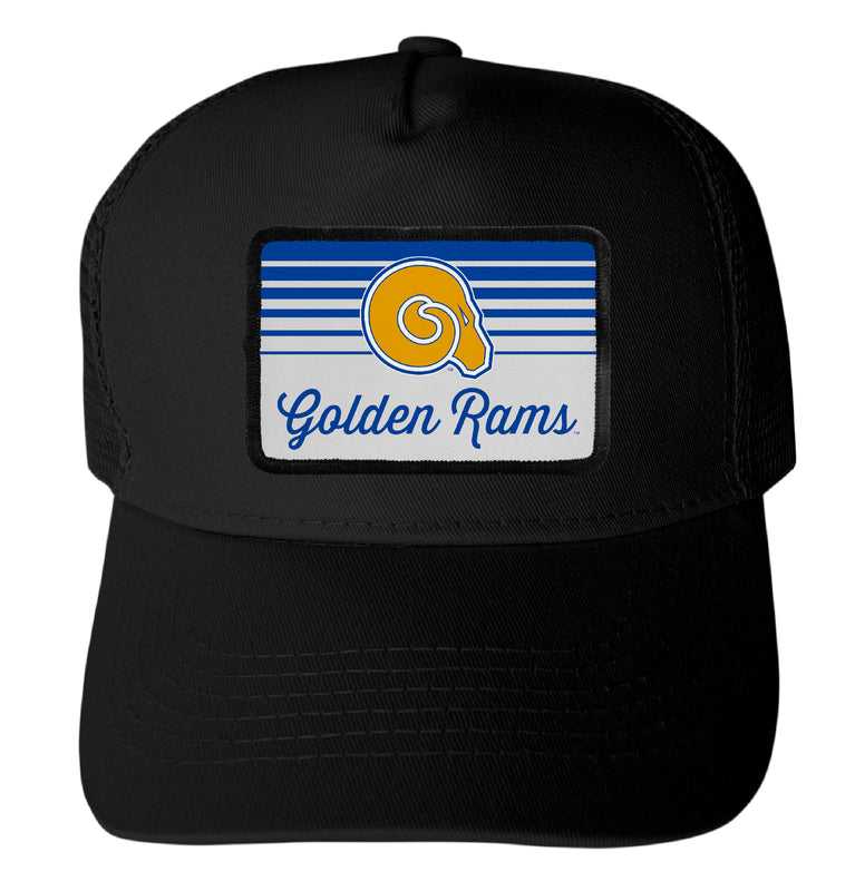 Albany State University Officially Licensed College Trucker Hat – Choose Your Patch Shape & Hat Color Black|Rectangle