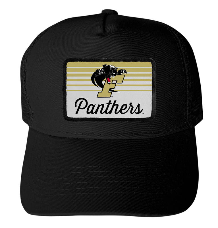 Ferrum College Officially Licensed College Trucker Hat – Choose Your Patch Shape & Hat Color Black|Rectangle
