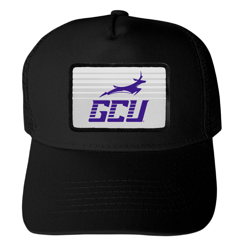 Grand Canyon University Lopes Officially Licensed College Trucker Hat – Choose Your Patch Shape & Hat Color Black|Rectangle