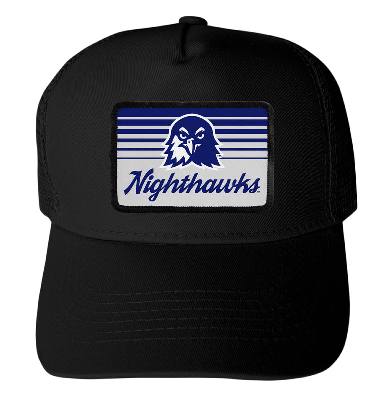 North Georgia Nighthawks Officially Licensed College Trucker Hat – Choose Your Patch Shape & Hat Color Black|Rectangle