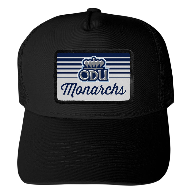 Old Dominion Monarchs Officially Licensed College Trucker Hat – Choose Your Patch Shape & Hat Color Black|Rectangle