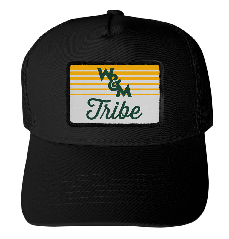 William and Mary Officially Licensed College Trucker Hat – Choose Your Patch Shape & Hat Color Black|Rectangle