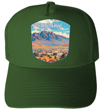 Load image into Gallery viewer, Albuquerque New Mexico Design A Unisex Mesh Back Trucker Hat with Adjustable Snapback
