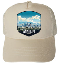 Load image into Gallery viewer, Anaheim California Design A Unisex Mesh Back Trucker Hat with Adjustable Snapback
