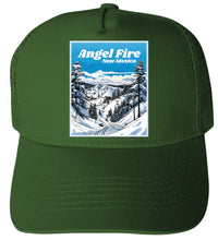 Load image into Gallery viewer, Angel Fire New Mexico Design A Unisex Mesh Back Trucker Hat with Adjustable Snapback
