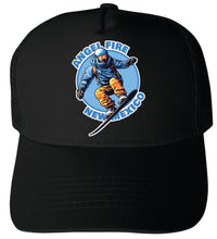 Load image into Gallery viewer, Angel Fire New Mexico Design B Unisex Mesh Back Trucker Hat with Adjustable Snapback
