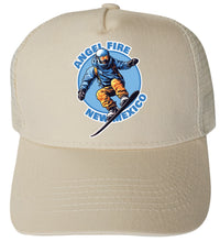 Load image into Gallery viewer, Angel Fire New Mexico Design B Unisex Mesh Back Trucker Hat with Adjustable Snapback
