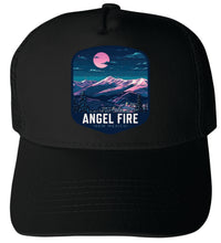 Load image into Gallery viewer, Angel Fire New Mexico Design C Unisex Mesh Back Trucker Hat with Adjustable Snapback

