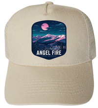 Load image into Gallery viewer, Angel Fire New Mexico Design C Unisex Mesh Back Trucker Hat with Adjustable Snapback
