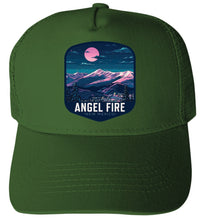 Load image into Gallery viewer, Angel Fire New Mexico Design C Unisex Mesh Back Trucker Hat with Adjustable Snapback
