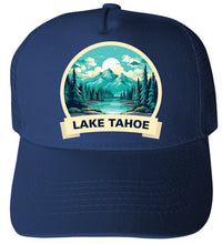 Load image into Gallery viewer, Lake Tahoe Design A Navy Unisex Mesh Back Trucker Hat with Adjustable Snapback 4-Pack
