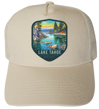 Load image into Gallery viewer, Lake Tahoe Design B  Unisex Mesh Back Trucker Hat with Adjustable Snapback
