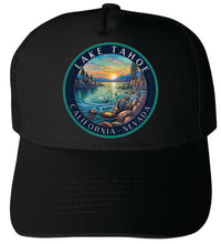 Load image into Gallery viewer, Lake Tahoe Design C  Unisex Mesh Back Trucker Hat with Adjustable Snapback
