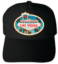 Load image into Gallery viewer, Las Vegas Nevada Design B  Unisex Mesh Back Trucker Hat with Adjustable Snapback
