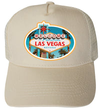 Load image into Gallery viewer, Las Vegas Nevada Design B  Unisex Mesh Back Trucker Hat with Adjustable Snapback
