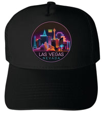 Load image into Gallery viewer, Las Vegas Nevada Design E  Unisex Mesh Back Trucker Hat with Adjustable Snapback
