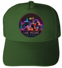 Load image into Gallery viewer, Las Vegas Nevada Design E  Unisex Mesh Back Trucker Hat with Adjustable Snapback
