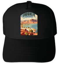 Load image into Gallery viewer, Laughlin Nevada Design B  Unisex Mesh Back Trucker Hat with Adjustable Snapback
