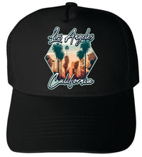 Load image into Gallery viewer, Los Angeles California Design B  Unisex Mesh Back Trucker Hat with Adjustable Snapback
