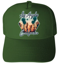 Load image into Gallery viewer, Los Angeles California Design B  Unisex Mesh Back Trucker Hat with Adjustable Snapback
