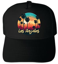 Load image into Gallery viewer, Los Angeles California Design C  Unisex Mesh Back Trucker Hat with Adjustable Snapback
