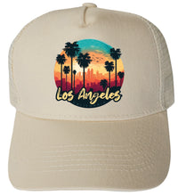 Load image into Gallery viewer, Los Angeles California Design C  Unisex Mesh Back Trucker Hat with Adjustable Snapback
