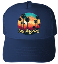 Load image into Gallery viewer, Los Angeles California Design C  Unisex Mesh Back Trucker Hat with Adjustable Snapback
