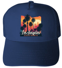 Load image into Gallery viewer, Los Angeles California Design D Navy Unisex Mesh Back Trucker Hat with Adjustable Snapback 4-Pack
