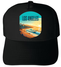 Load image into Gallery viewer, Los Angeles California Design E  Unisex Mesh Back Trucker Hat with Adjustable Snapback
