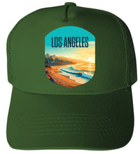 Load image into Gallery viewer, Los Angeles California Design E  Unisex Mesh Back Trucker Hat with Adjustable Snapback

