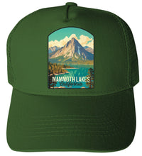 Load image into Gallery viewer, Mammoth Lakes California Design A  Unisex Mesh Back Trucker Hat with Adjustable Snapback
