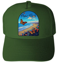 Load image into Gallery viewer, Pismo Beach California Butterfly Beach Design  Unisex Mesh Back Trucker Hat with Adjustable Snapback
