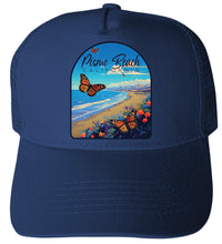 Load image into Gallery viewer, Pismo Beach California Butterfly Beach Design Navy Unisex Mesh Back Trucker Hat with Adjustable Snapback 4-Pack
