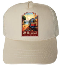 Load image into Gallery viewer, San Francisco California Design C  Unisex Mesh Back Trucker Hat with Adjustable Snapback
