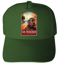 Load image into Gallery viewer, San Francisco California Design C  Unisex Mesh Back Trucker Hat with Adjustable Snapback
