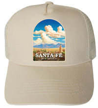 Load image into Gallery viewer, Santa Fe New Mexico Design A Unisex Mesh Back Trucker Hat with Adjustable Snapback
