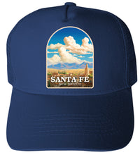 Load image into Gallery viewer, Santa Fe New Mexico Design A Unisex Mesh Back Trucker Hat with Adjustable Snapback
