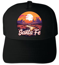 Load image into Gallery viewer, Santa Fe New Mexico Design B Unisex Mesh Back Trucker Hat with Adjustable Snapback
