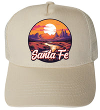 Load image into Gallery viewer, Santa Fe New Mexico Design B Unisex Mesh Back Trucker Hat with Adjustable Snapback
